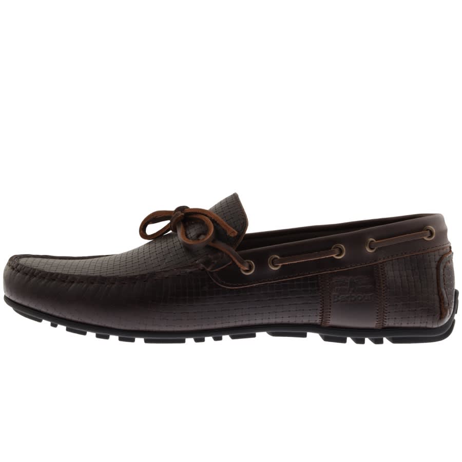 Alternative Image for ProductBarbour Leather Clark Shoes Dark Brown1